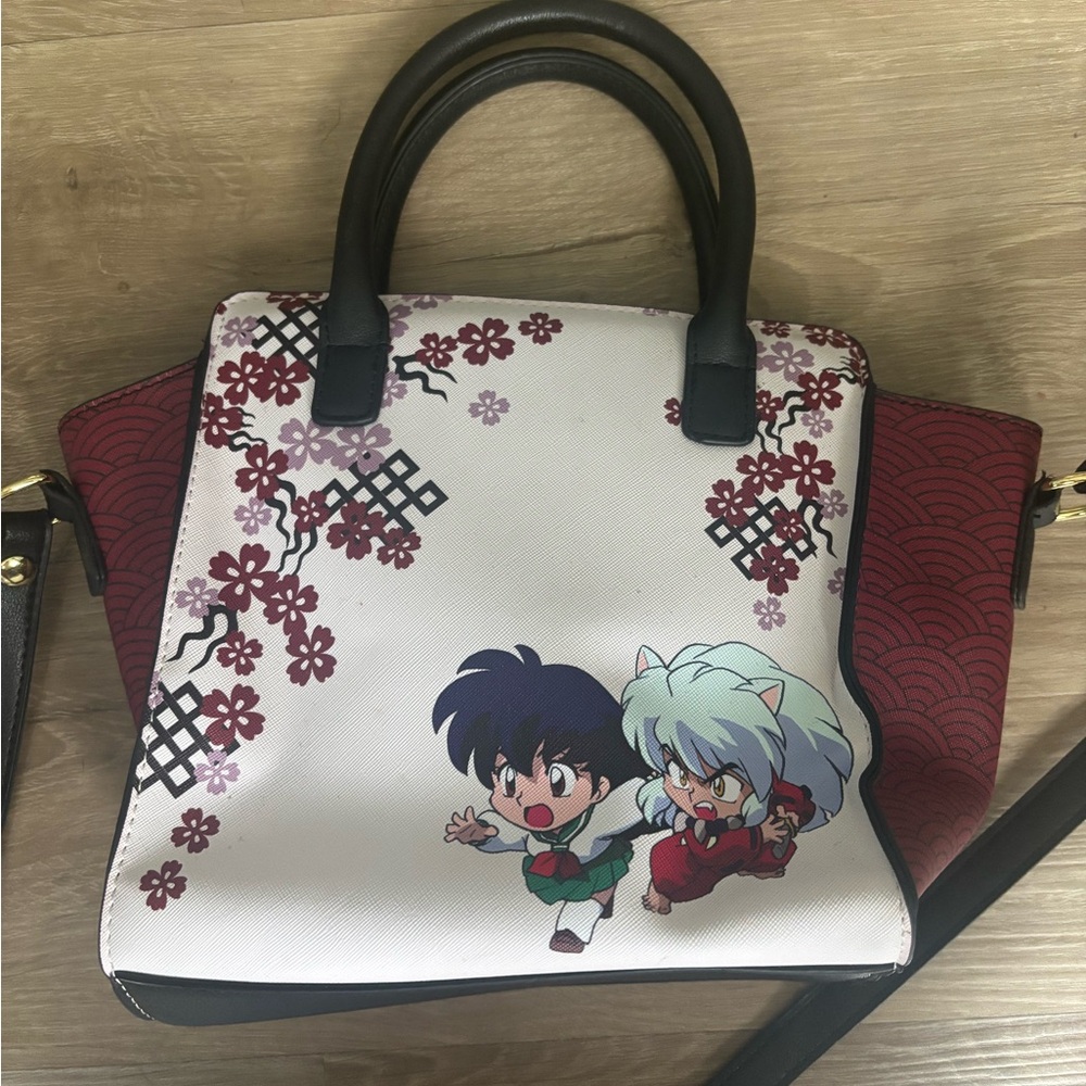 Hot Topic Red and Black Anime Satchel